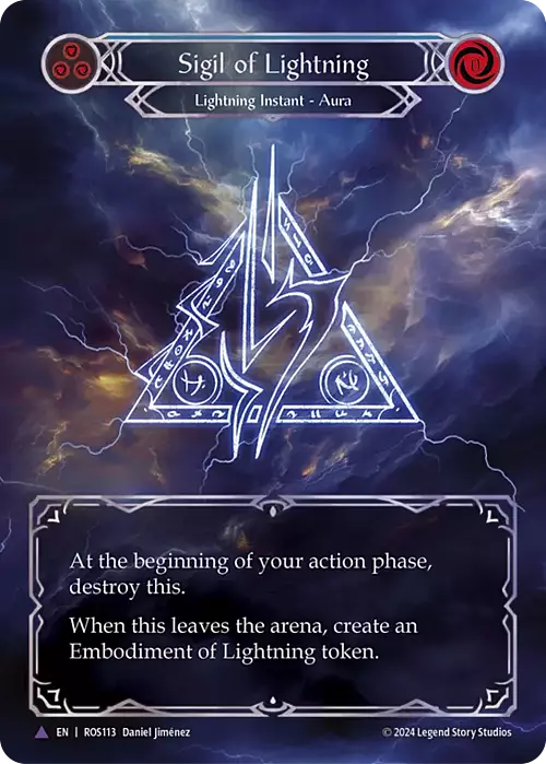 Sigil of Lightning Card Front