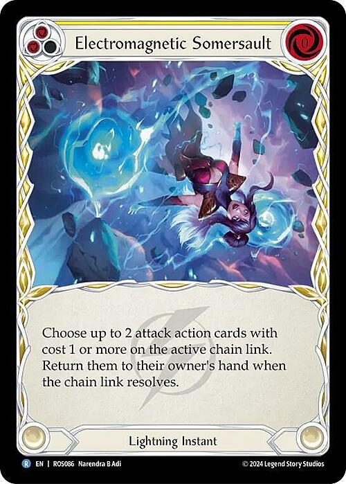 Electromagnetic Somersault - Yellow Card Front