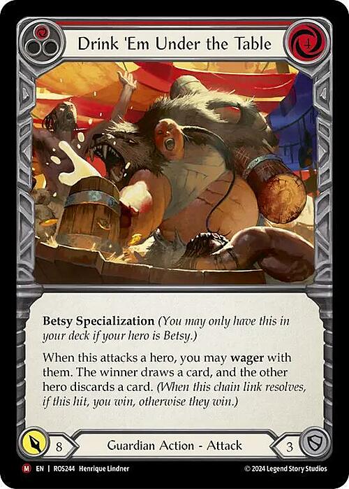 Drink 'Em Under the Table Card Front