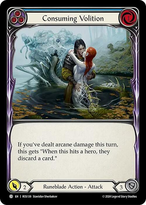 Consuming Volition - Blue Card Front