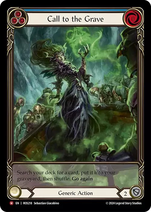 Call to the Grave Card Front