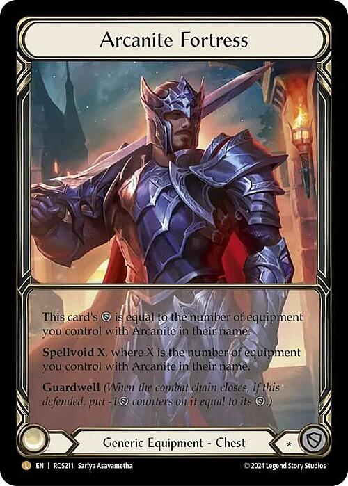 Arcanite Fortress Card Front