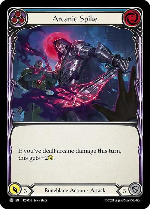 Arcanic Spike (Blue) Card Front