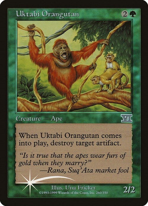 Uktabi Orangutan Card Front