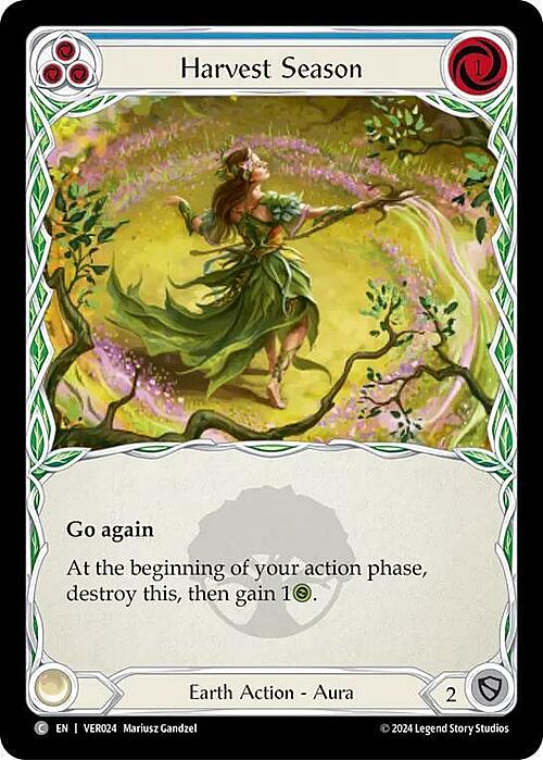 Harvest Season (Blue) Card Front