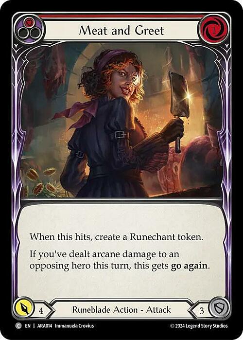 Meat and Greet - Red Card Front