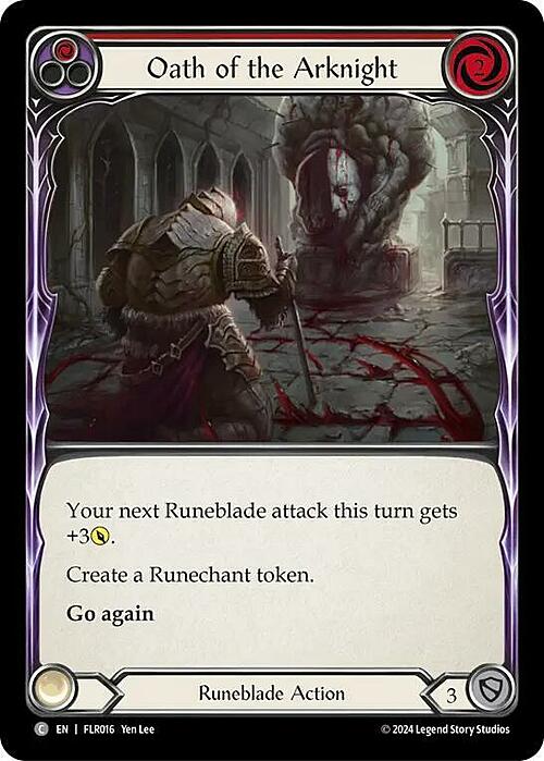 Oath of the Arknight - Red Card Front