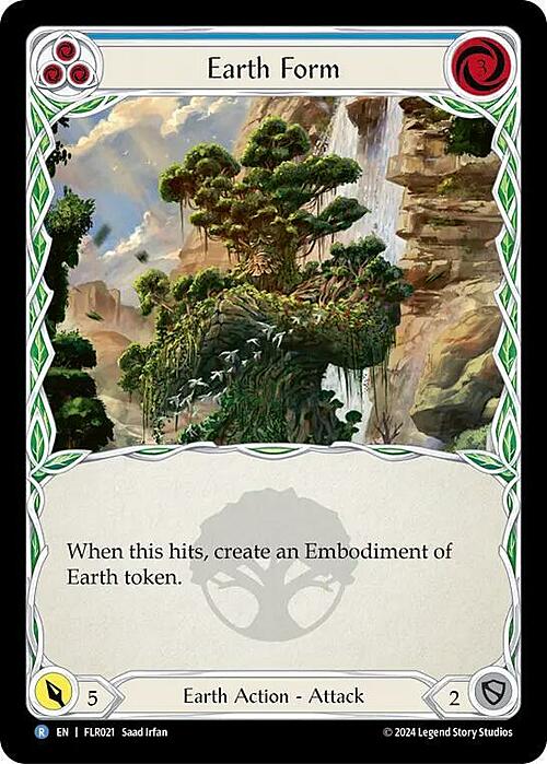 Earth Form - Blue Card Front