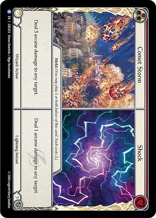 Comet Storm // Shock Card Front