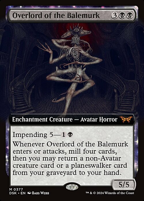 Overlord of the Balemurk Card Front
