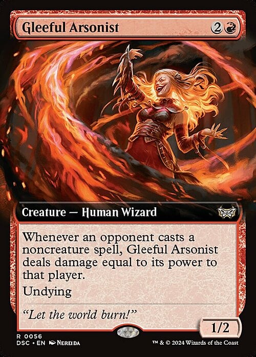 Gleeful Arsonist Card Front