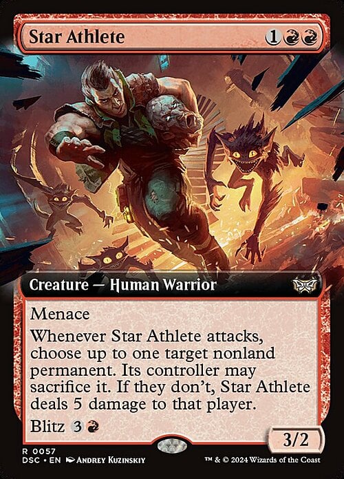 Star Athlete Card Front