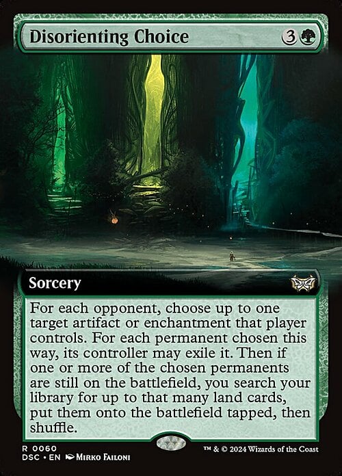 Disorienting Choice Card Front