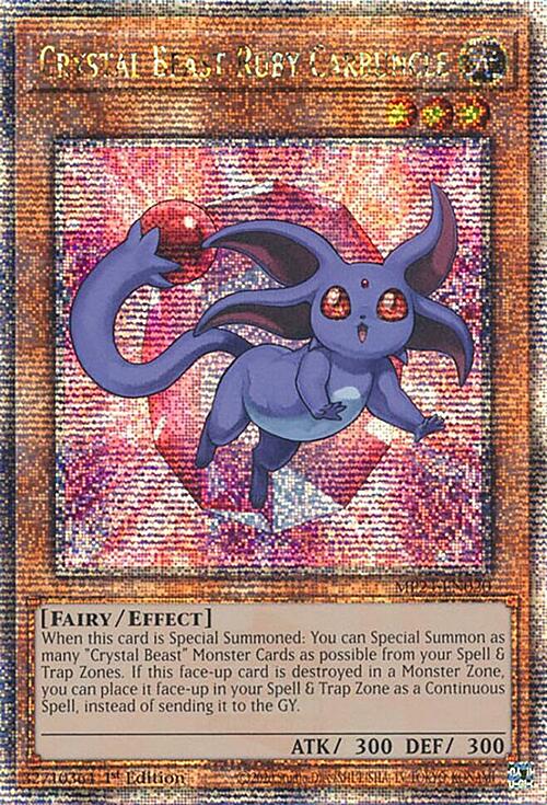 Crystal Beast Ruby Carbuncle Card Front