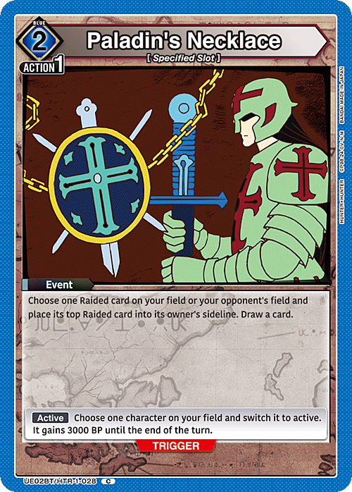 Paladin's Necklace Card Front