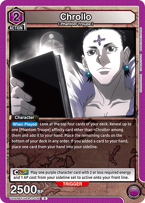 Chrollo Card Front