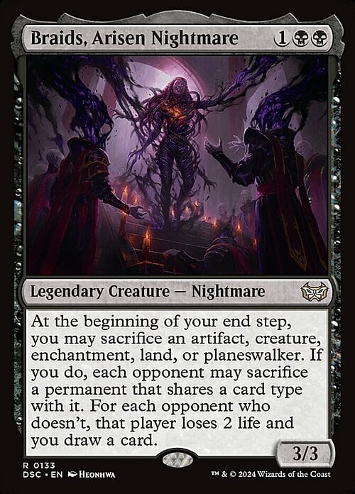 Braids, Arisen Nightmare Card Front