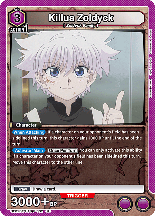 Killua Zoldyck Card Front