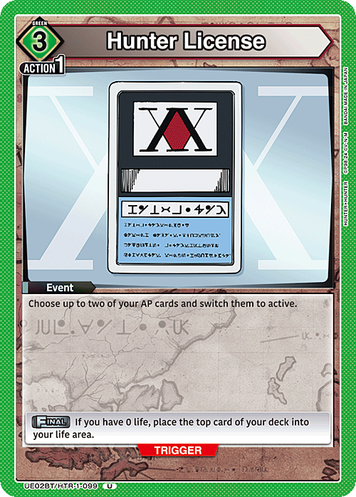 Hunter License Card Front