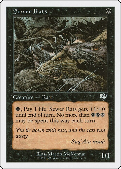 Sewer Rats Card Front