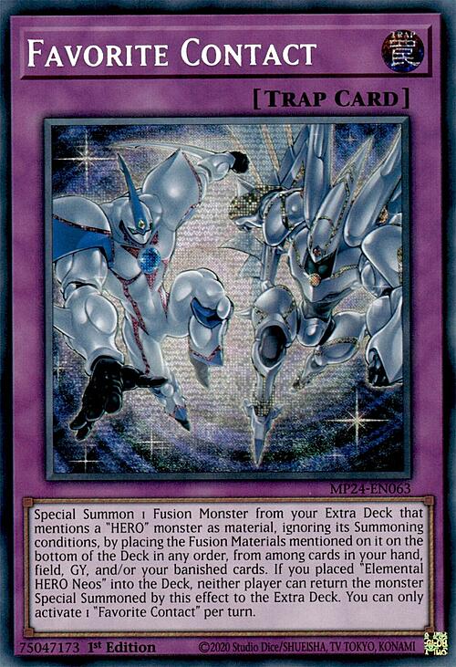 Favorite Contact Card Front