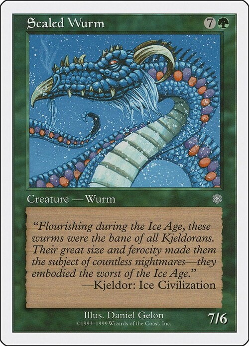 Scaled Wurm Card Front