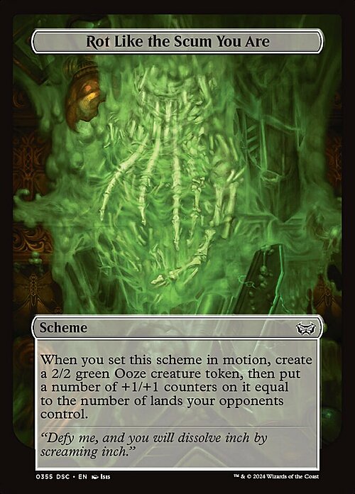 Rot Like the Scum You Are Card Front