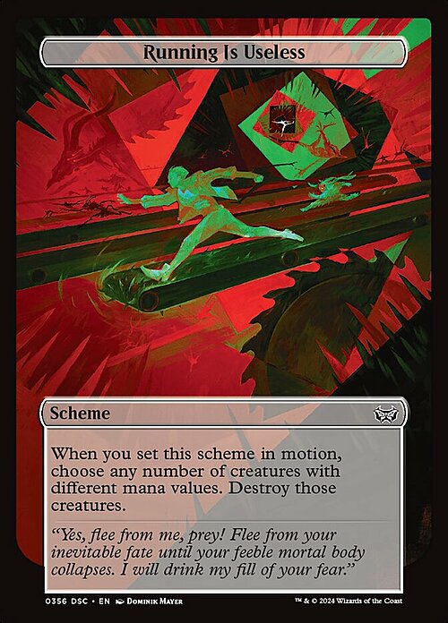 Running Is Useless Card Front
