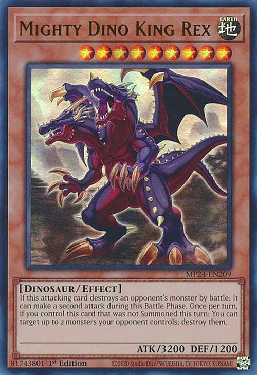 Tirannosauro Rex Potente Dino Card Front