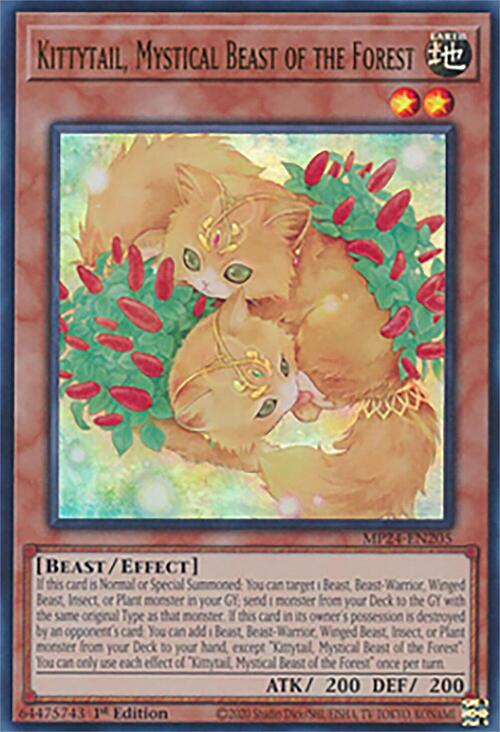 Kittytail, Bestia Mistica della Foresta Card Front