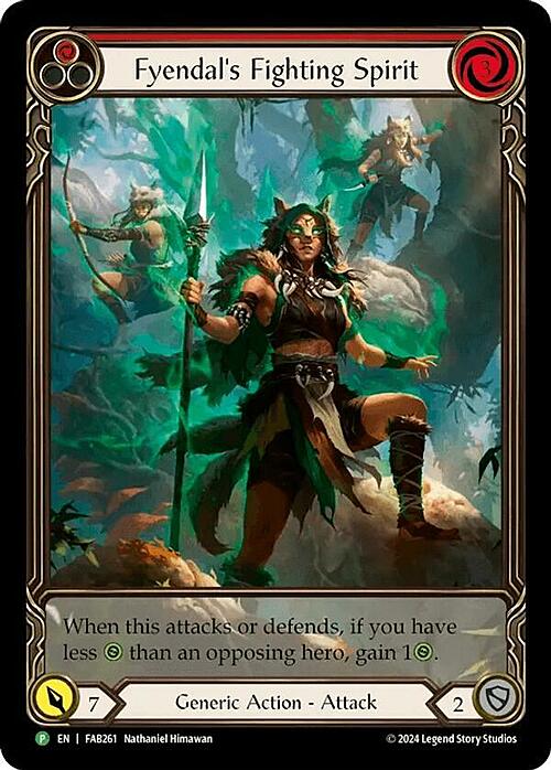 Fyendal's Fighting Spirit - Red Card Front