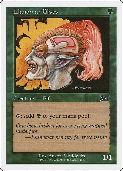 Llanowar Elves Card Front