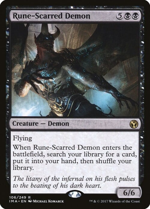 Demone delle Rune Card Front