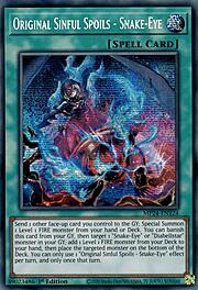 Original Sinful Spoils - Snake-Eye · Prismatic Secret Rare 124