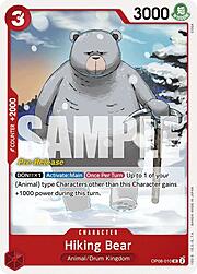 Hiking Bear · Pre-Release Stamp OP08-010