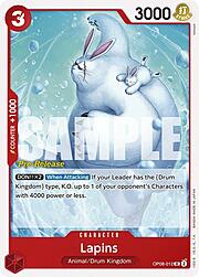 Lapins · Pre-Release Stamp OP08-012