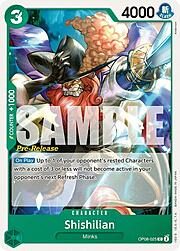 Shishilian · Pre-Release Stamp OP08-025