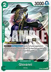 Giovanni · Pre-Release Stamp OP08-026