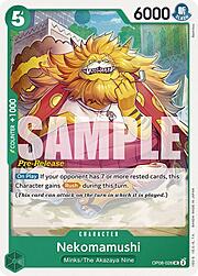 Nekomamushi · Pre-Release Stamp OP08-028