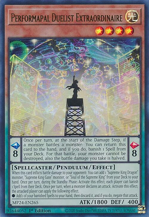 Performapal Duelist Extraordinaire Card Front