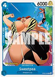 Sweetpea · Pre-Release Stamp OP08-048