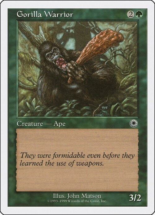 Guerriero Gorilla Card Front