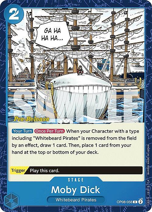 Moby Dick Card Front
