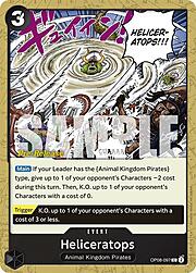 Heliceratops · Pre-Release Stamp OP08-097