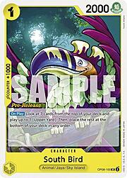 South Bird · Pre-Release Stamp OP08-100