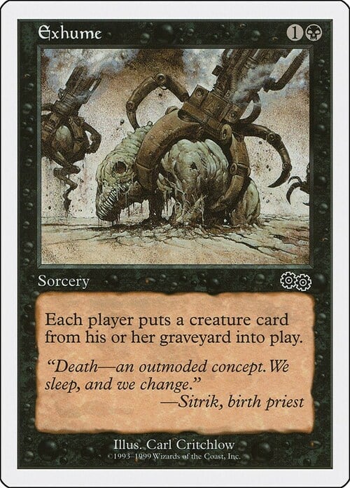 Exhume Card Front