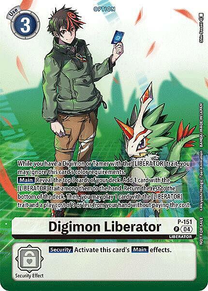Digimon Liberator Card Front