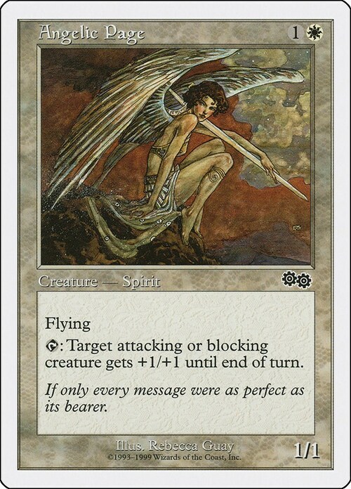 Angelic Page Card Front