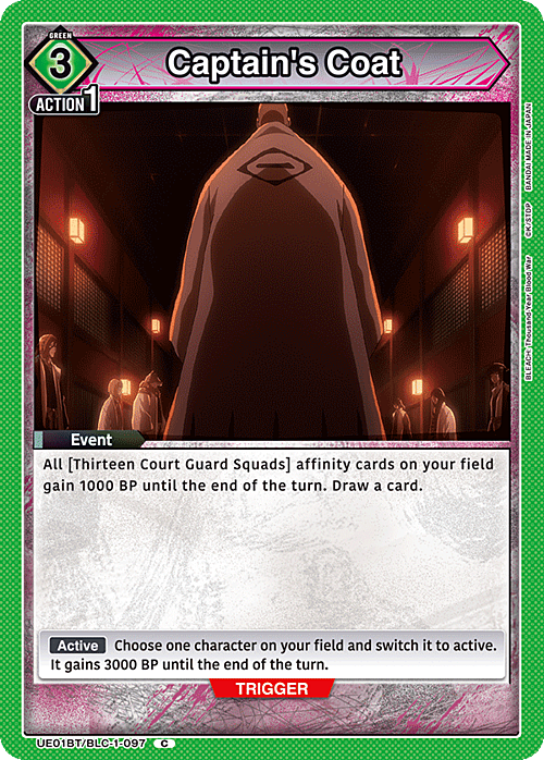 Captain's Coat Card Front