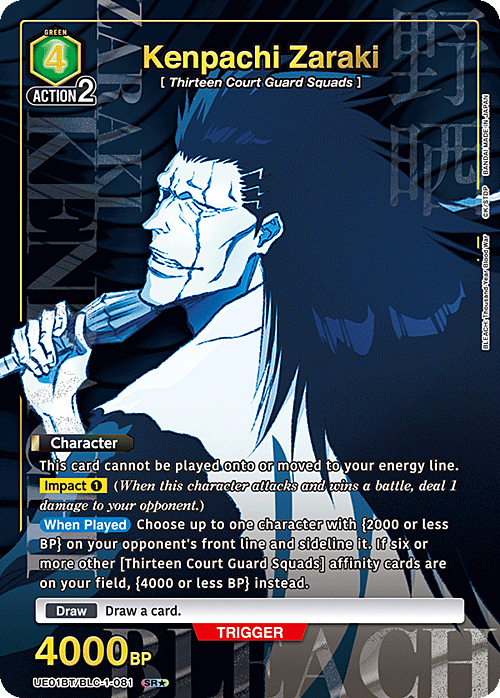 Kenpachi Zaraki Card Front